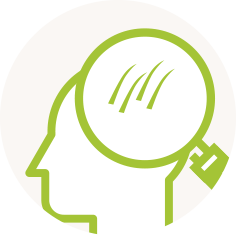 男性のうす毛アイコン